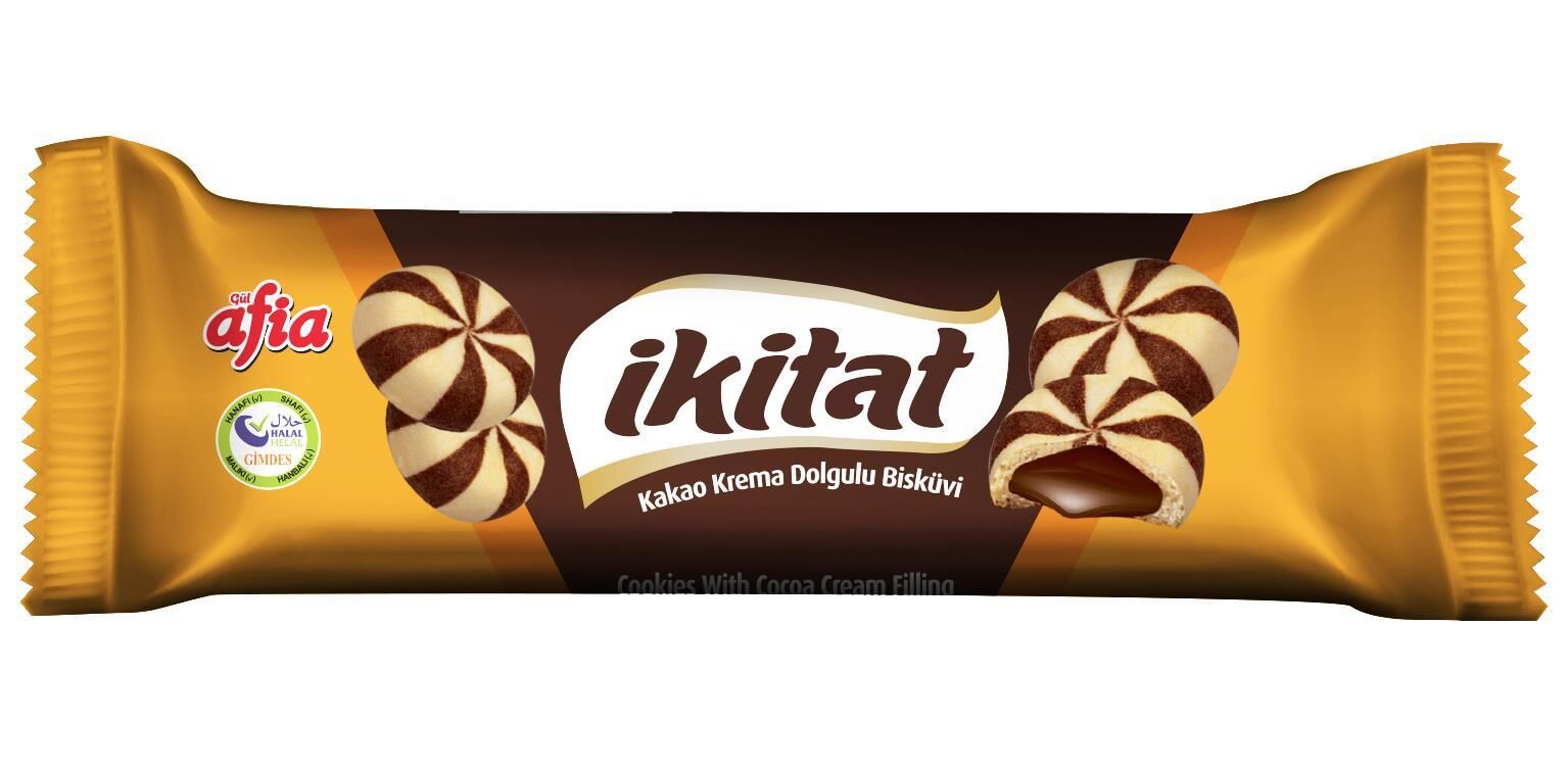 Afia İkitat Kakao Krema Dolgulu Bisküvi 75 Gr