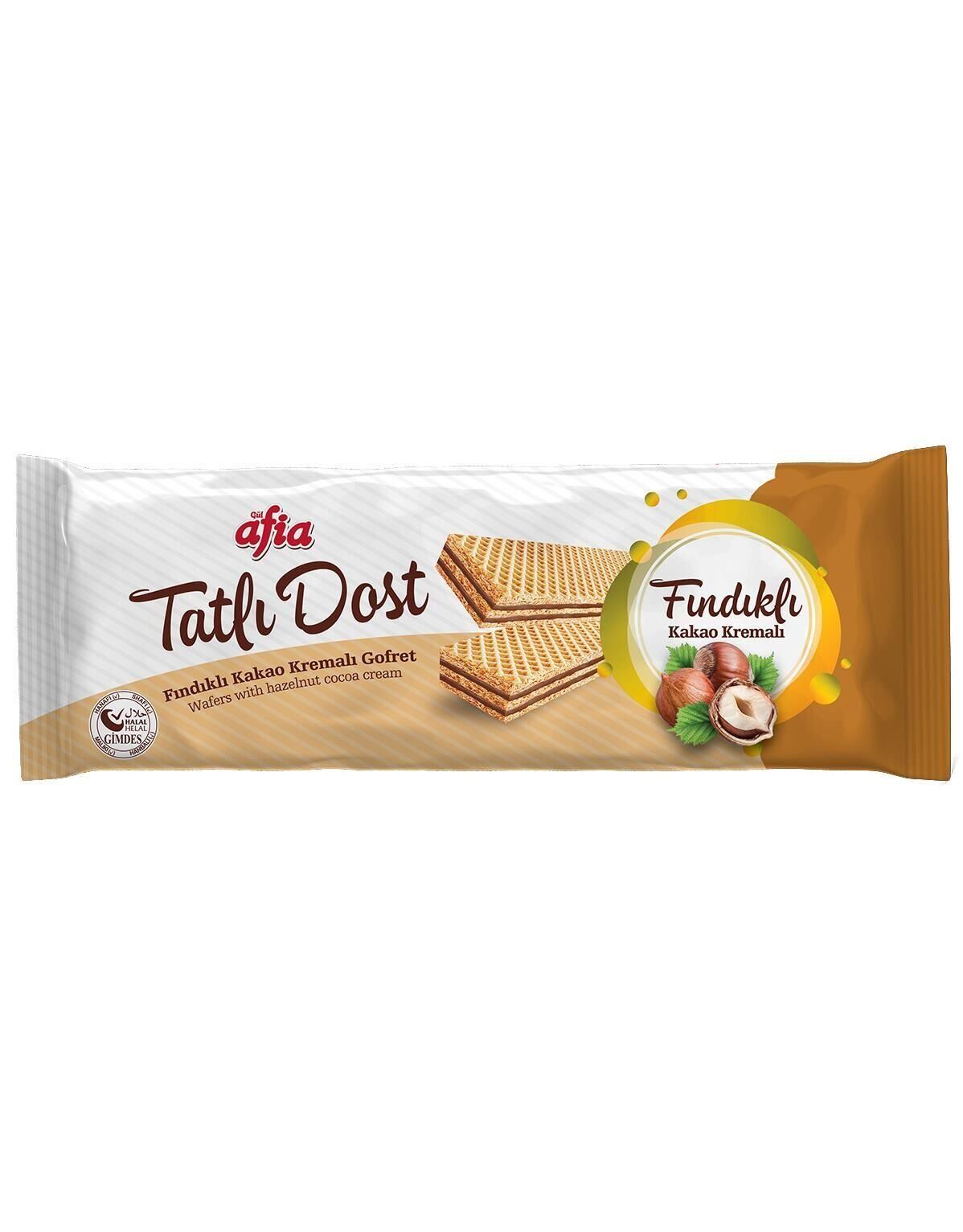 Afia Tatlı Dost Fındıklı Kakao Kremalı Gofret 140 Gr