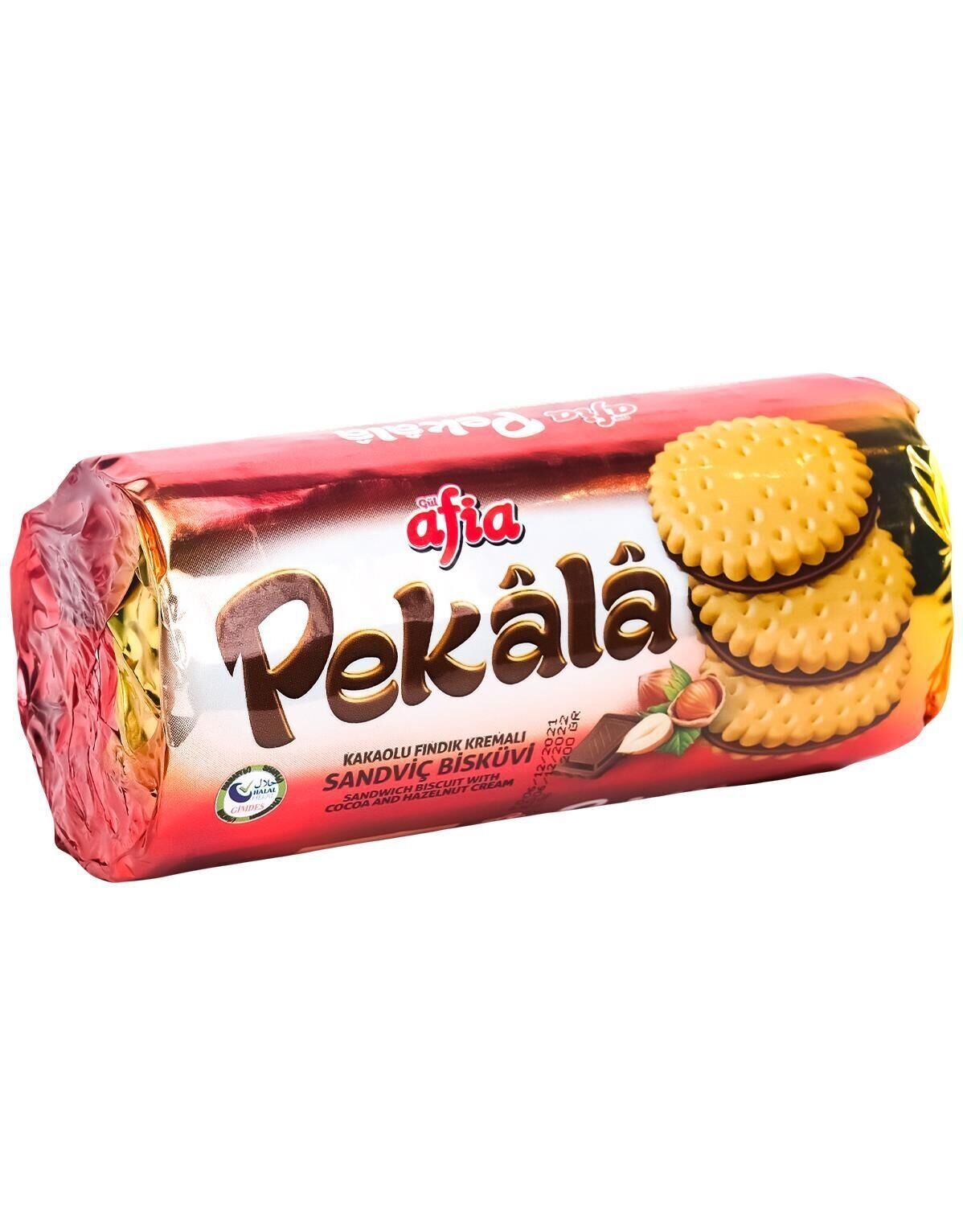 Afia Pekala Kakaolu Fındık Kremalı Sandviç Bisküvi 200 Gr