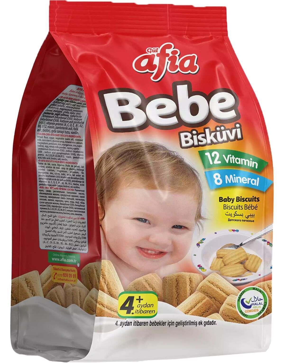 Afia Bebe Bisküvisi Vitamin Katkılı 150 Gr