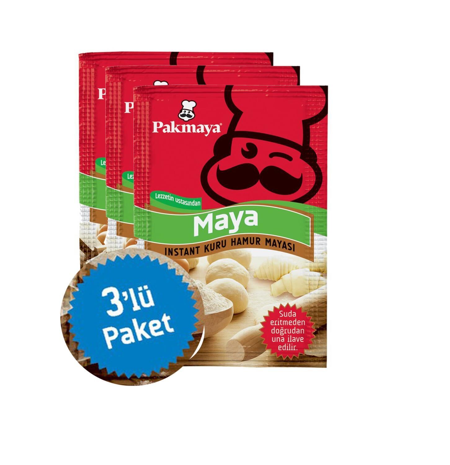Pakmaya İnstant Kuru Hamur Mayası 10gr*3lü paket