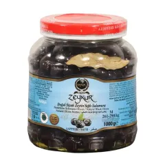 Zeykur Siyah Zeytin Safir Yağlı Salamura 1kg