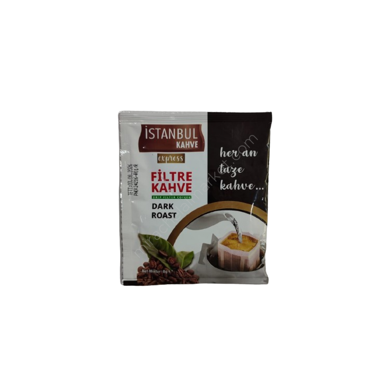 İstanbul Kahve Dark Roast Filtre Kahve 8gr