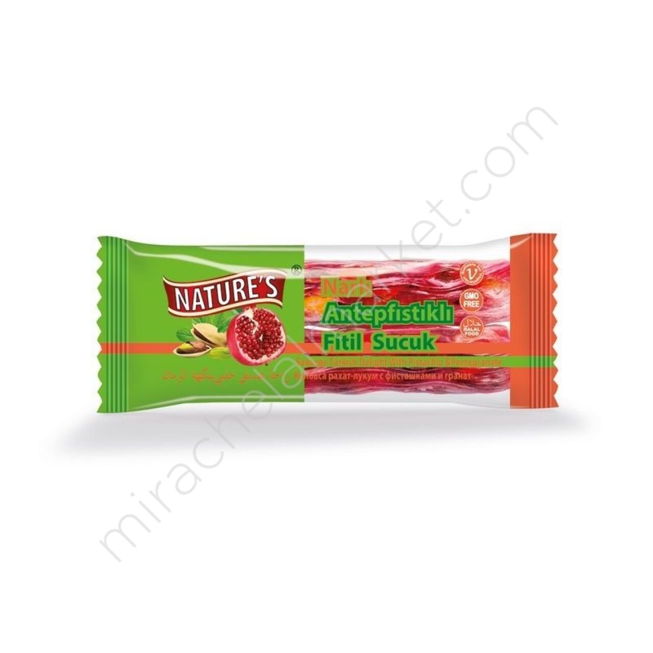 Öğüt Narlı Antepfıstıklı Fitil Sucuk 50gr