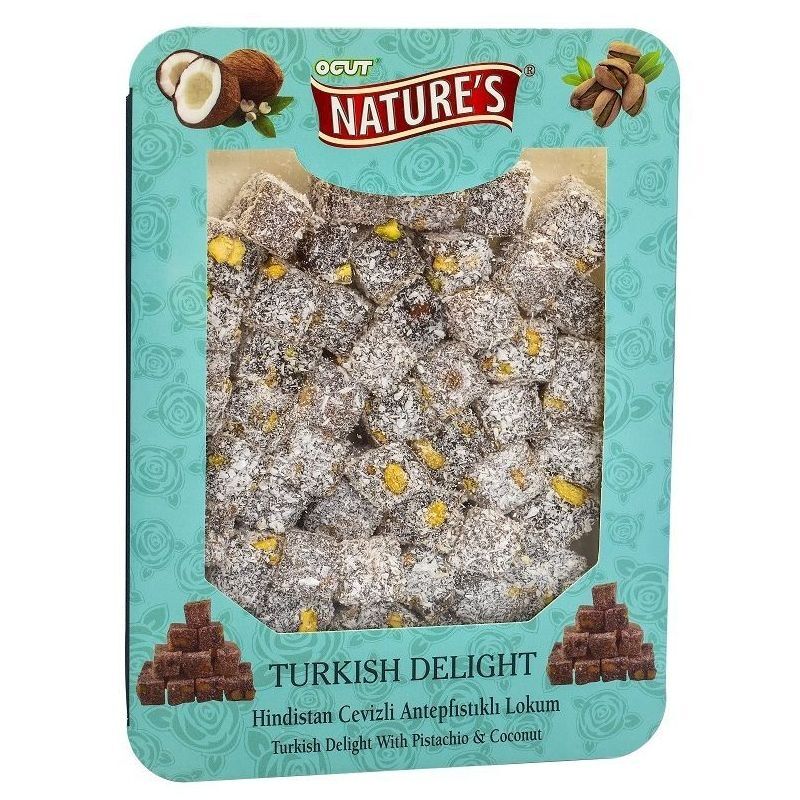 Öğüt Hindistan Cevizli Antep Fıstıklı Lokum 300gr