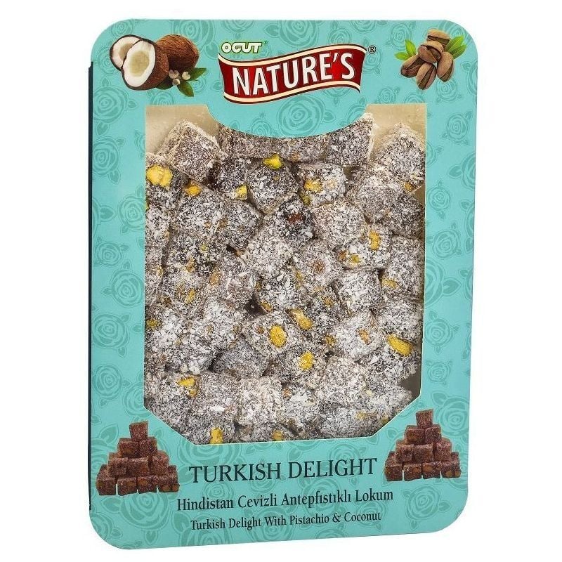 Öğüt Hindistan Cevizli Antepfıstıklı Lokum 300gr