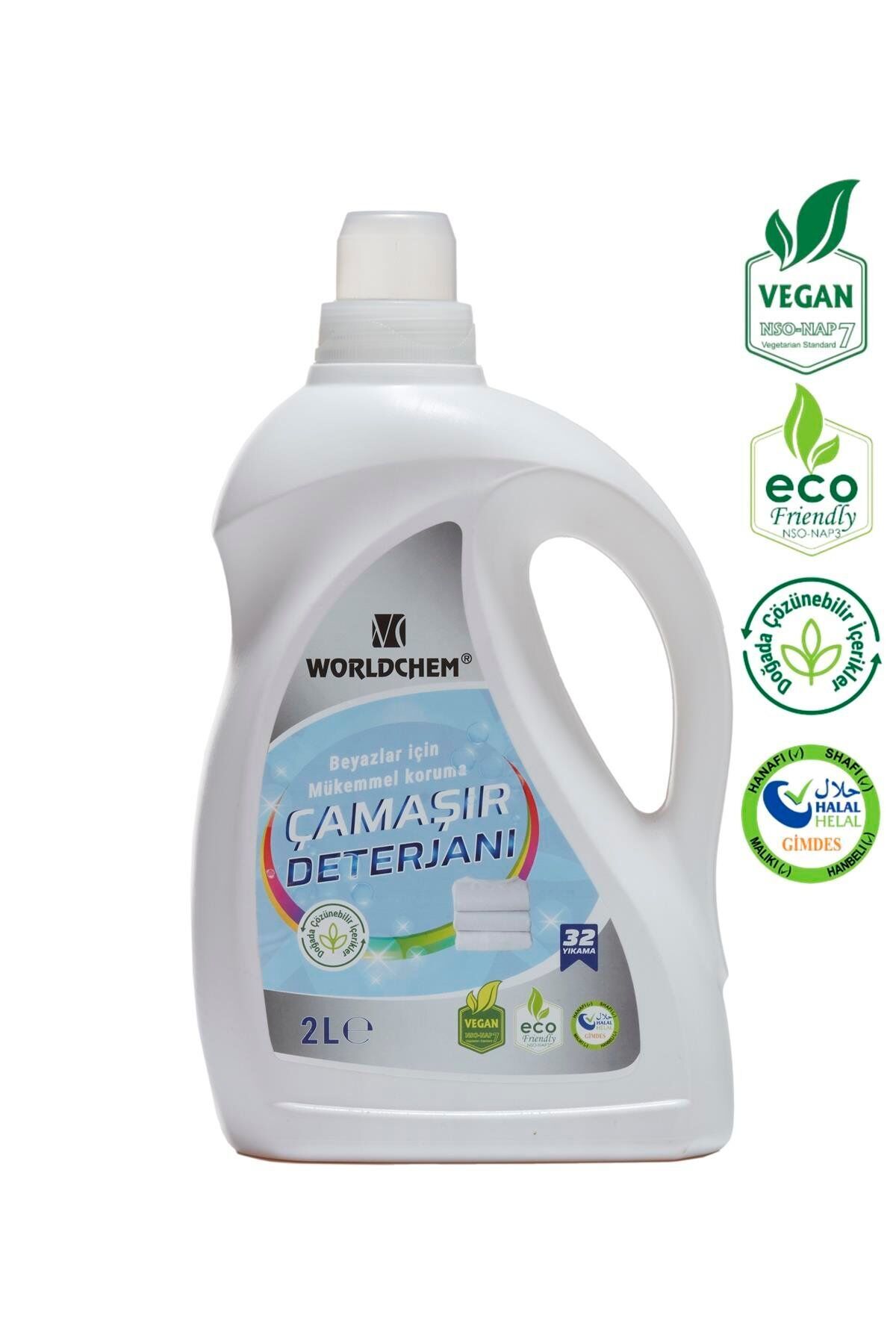 Worldchem Çamaşır Deterjanı Beyazlılar İçin 2lt