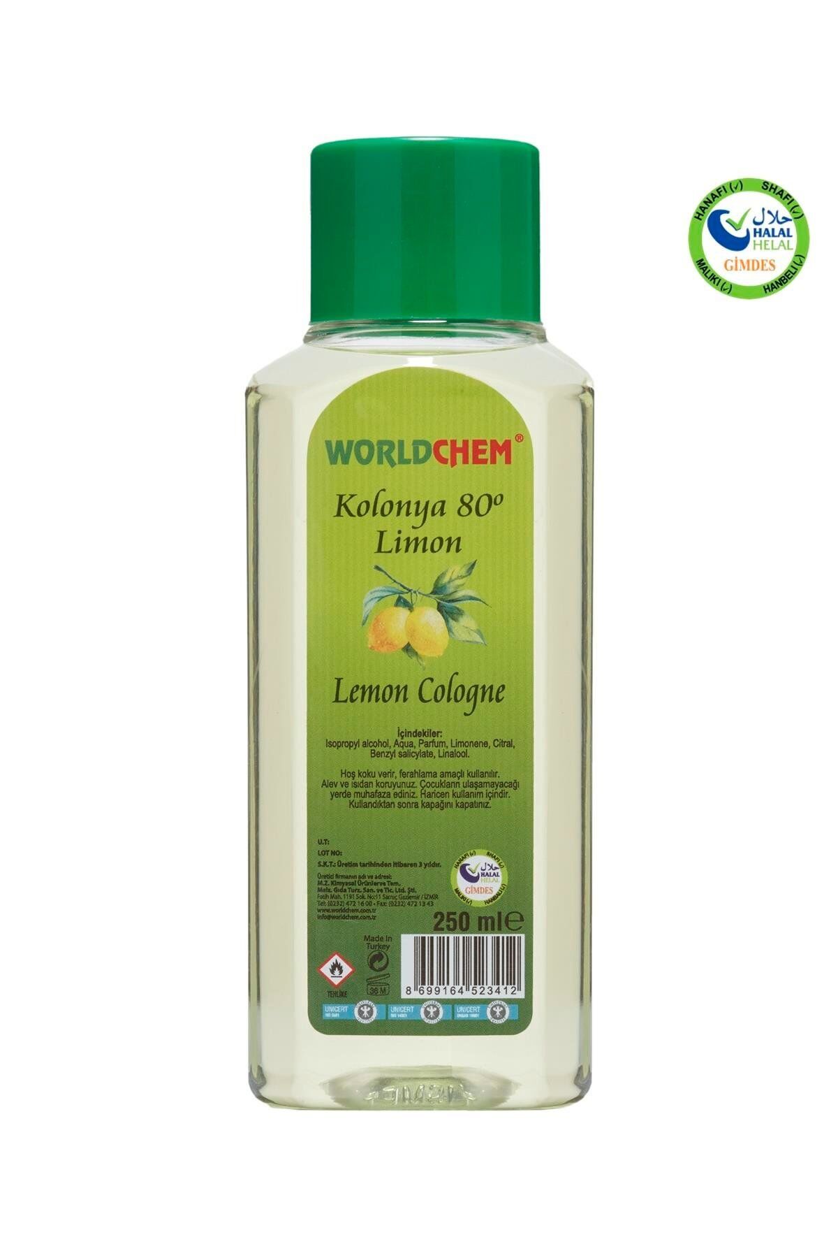 Worldchem Limon Kolonyası 250ml