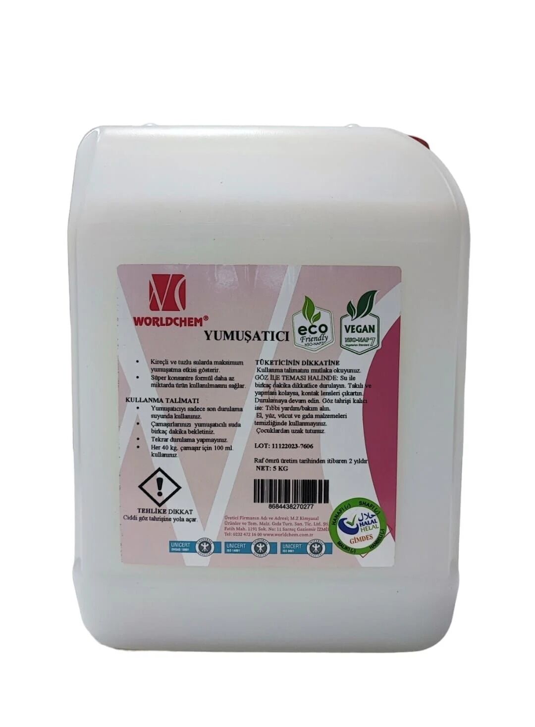 Worldchem Çamaşır Yumuşatıcısı 5lt