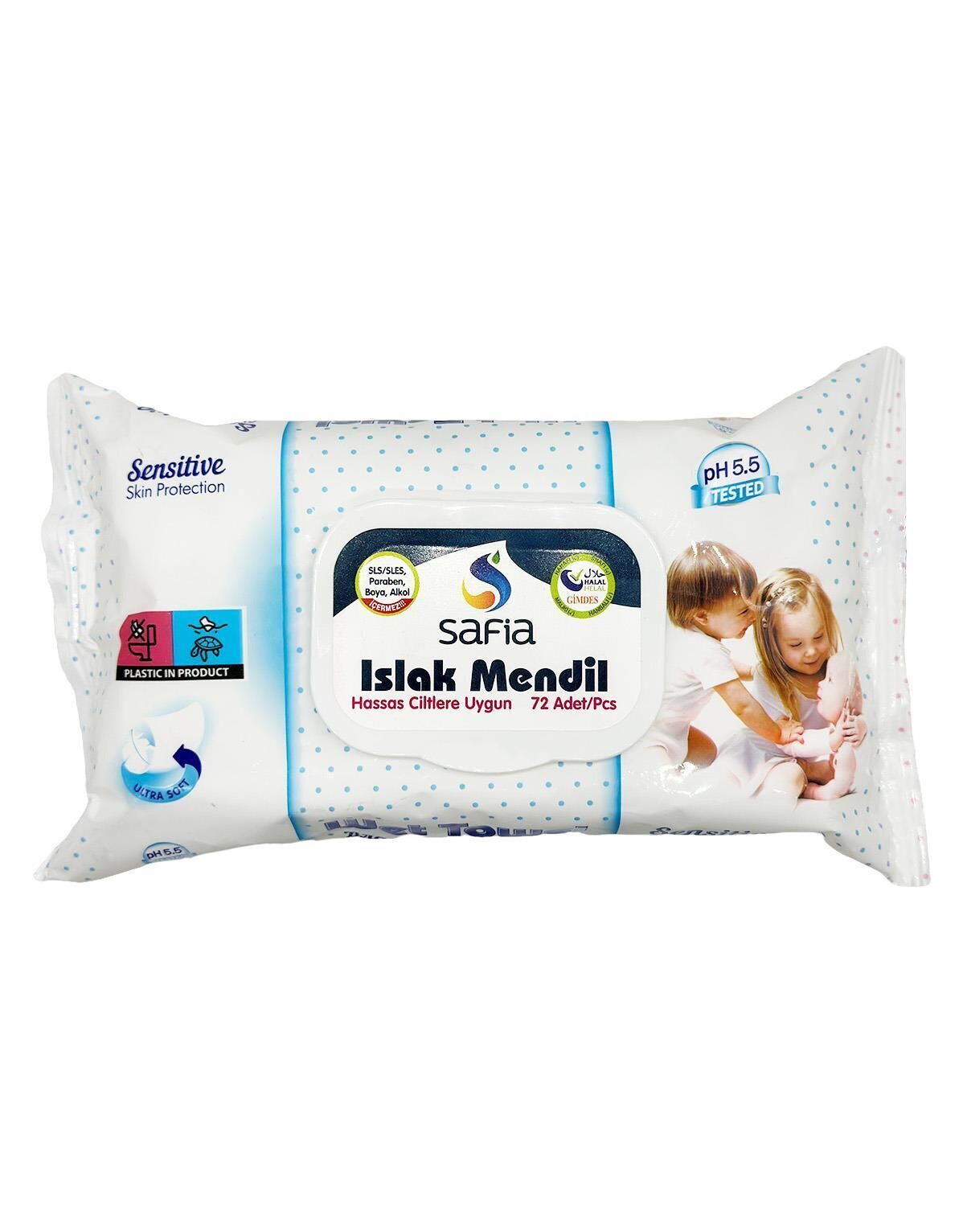 Safia Islak Mendil Yetişkin 72li