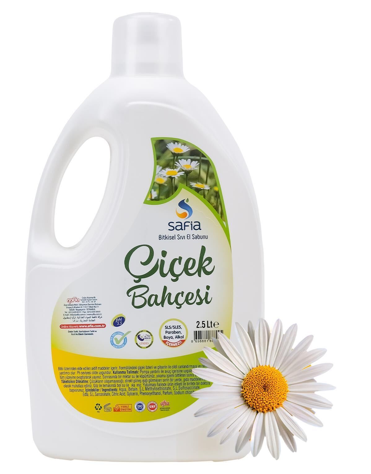 Safia Çiçek Bahçesi Sıvı El Sabunu 2,5 Lt