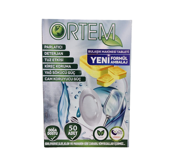 Ortem Bulaşık Makine Tableti 50’li