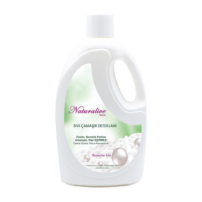 Naturalive Sıvı Çamaşır Deterjanı Beyazlar İçin 2500ml