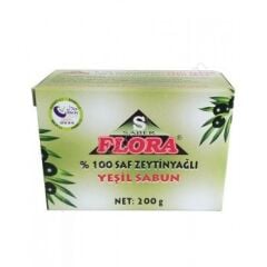 Saber Flora %100 Saf Zeytinyağlı Yeşil Sabun 200gr