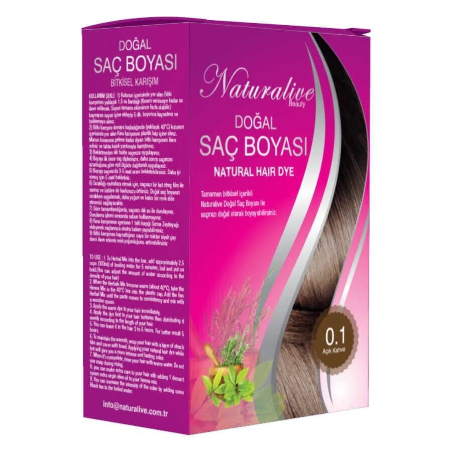 Naturalive Doğal Saç Boyası Açık Kahve 100gr