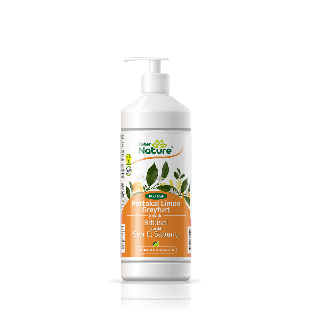 Faber Naturex Portakal Limon Greyfurt Kokulu Bitkisel İçerikli Sıvı El Sabunu 1lt