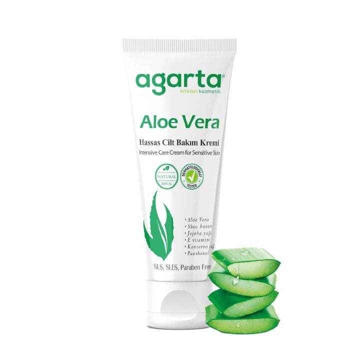 Agarta Doğal Aloe Vera Nemlendirici Cilt Kremi 75 ml