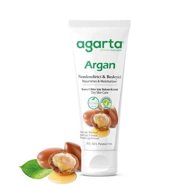 Agarta Doğal Yüz Ve El Besleyici Argan Yağlı Cilt Bakım Kremi 75 ml