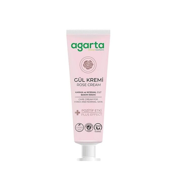 Agarta Doğal Yüz Ve El Nemlendirici Gül Aromalı Cilt Bakım Kremi 75 ml