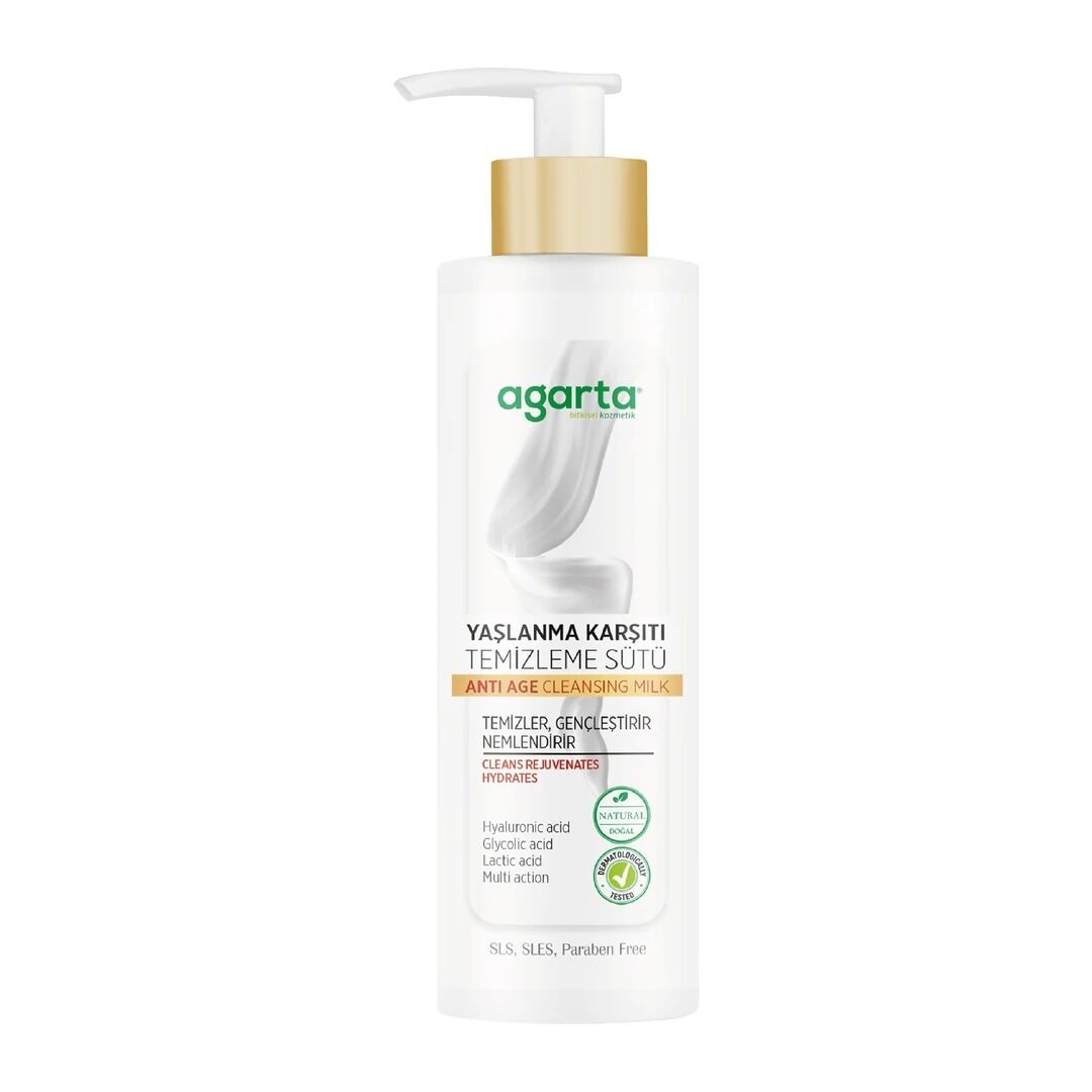 Agarta Doğal Yaşlanma Karşıtı Temizleme Sütü 225 Ml