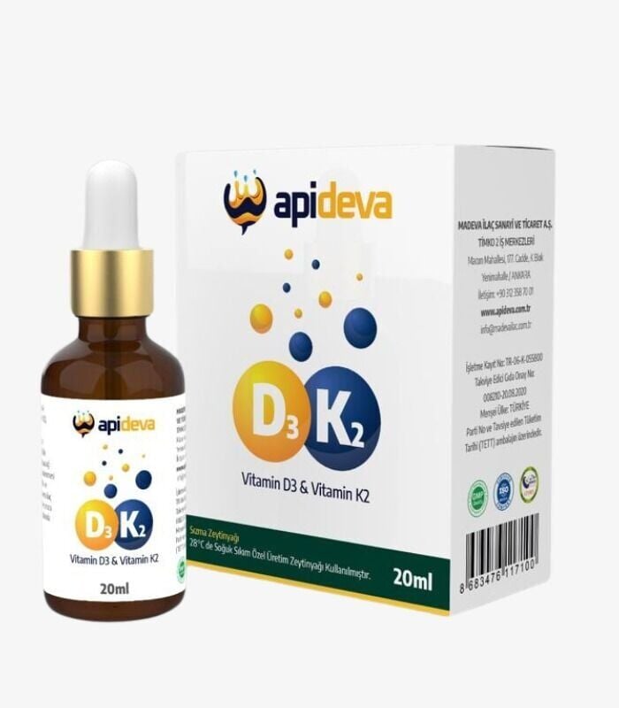 Apideva D3K2 (D3 ve K2 Vitamini) 20ml