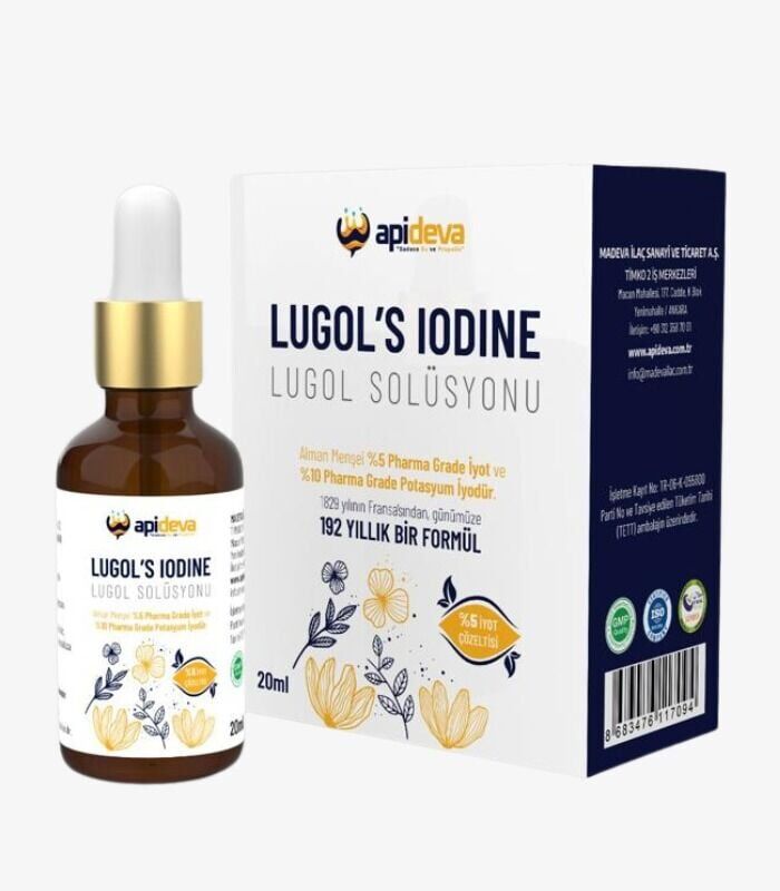 Apideva %5 Lügol Solüsyonu (İyot Çözeltisi) 20ml