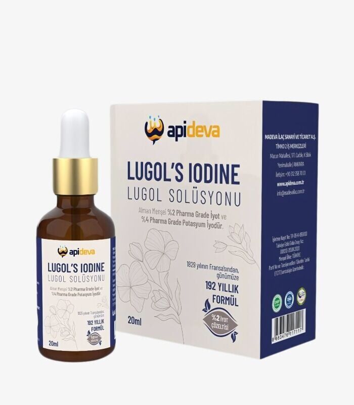 Apideva %2 Lügol Solüsyonu (İyot Çözeltisi) 20ml