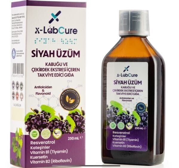 X-LabCure Siyah Üzüm Kabuğu ve Çekirdeği Ekstresi 250ml