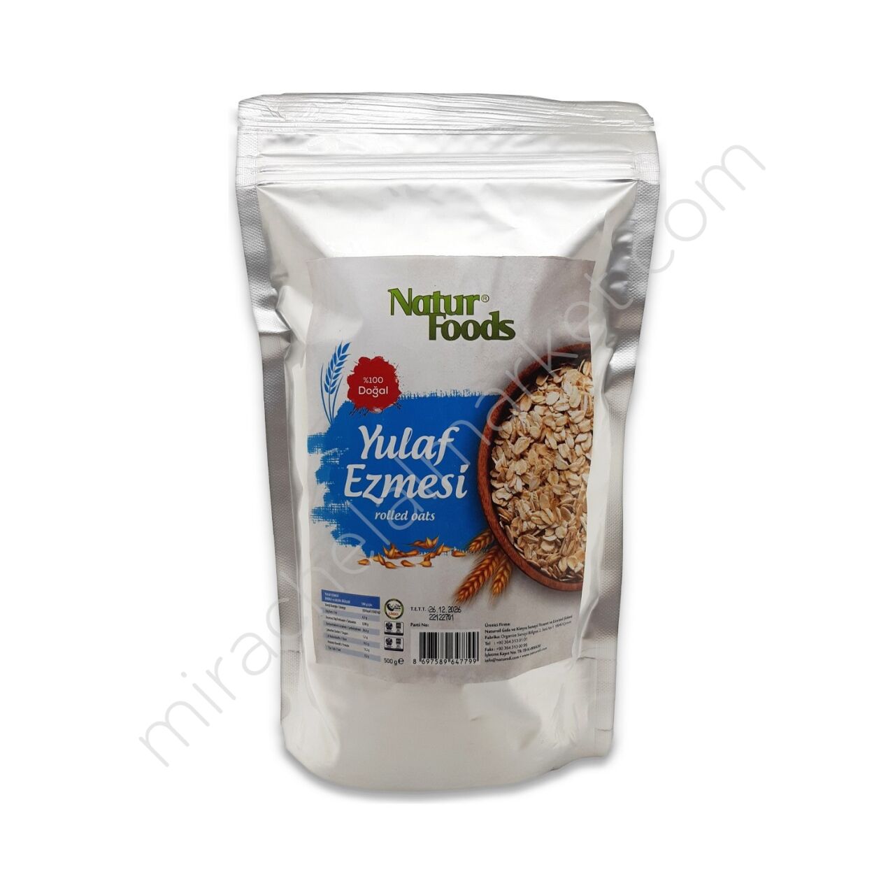 Natur Foods Yulaf Ezmesi 500gr