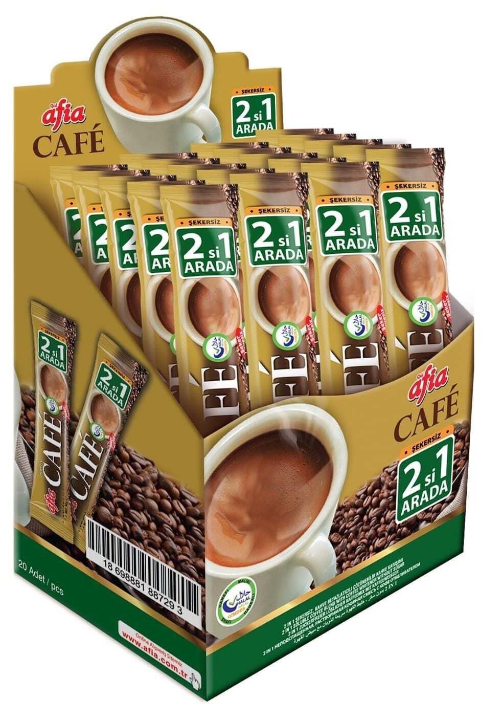 Afia 2si 1 Arada Kahve (20li kutu)