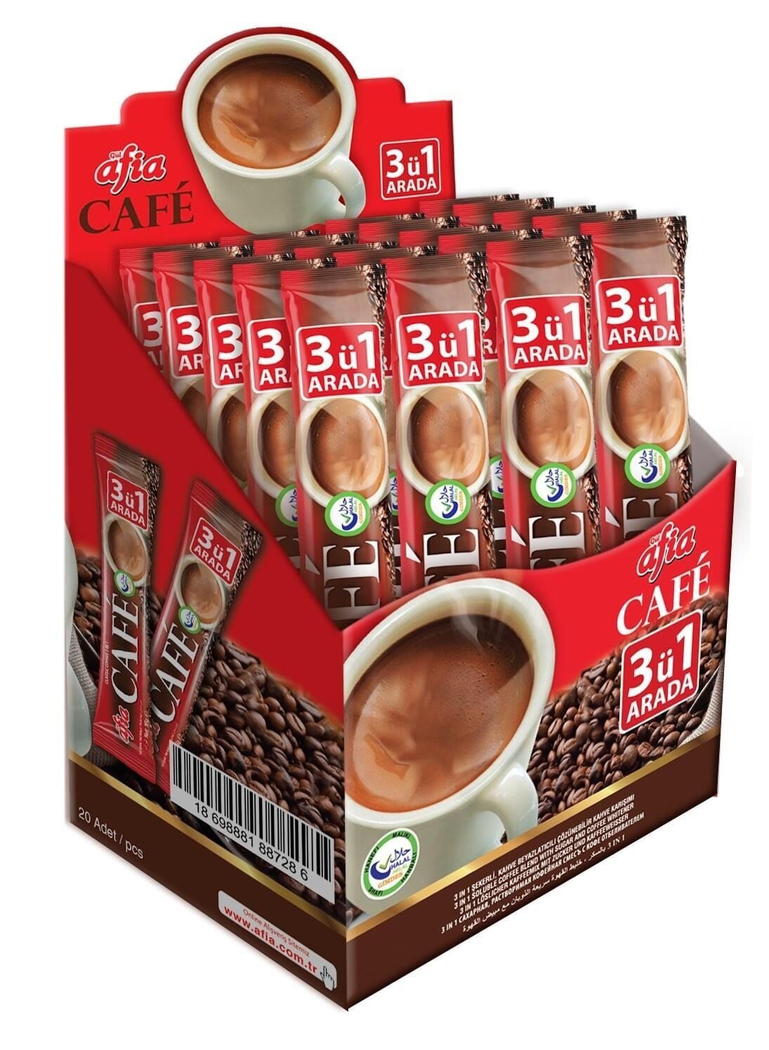 Afia 3ü 1 Arada Kahve (20li Kutu)