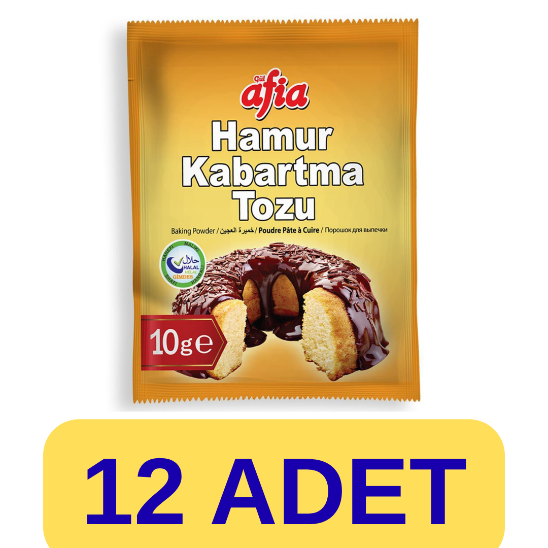 Afia Hamur Kabartma Tozu (10gr*10lu 12 Paket)