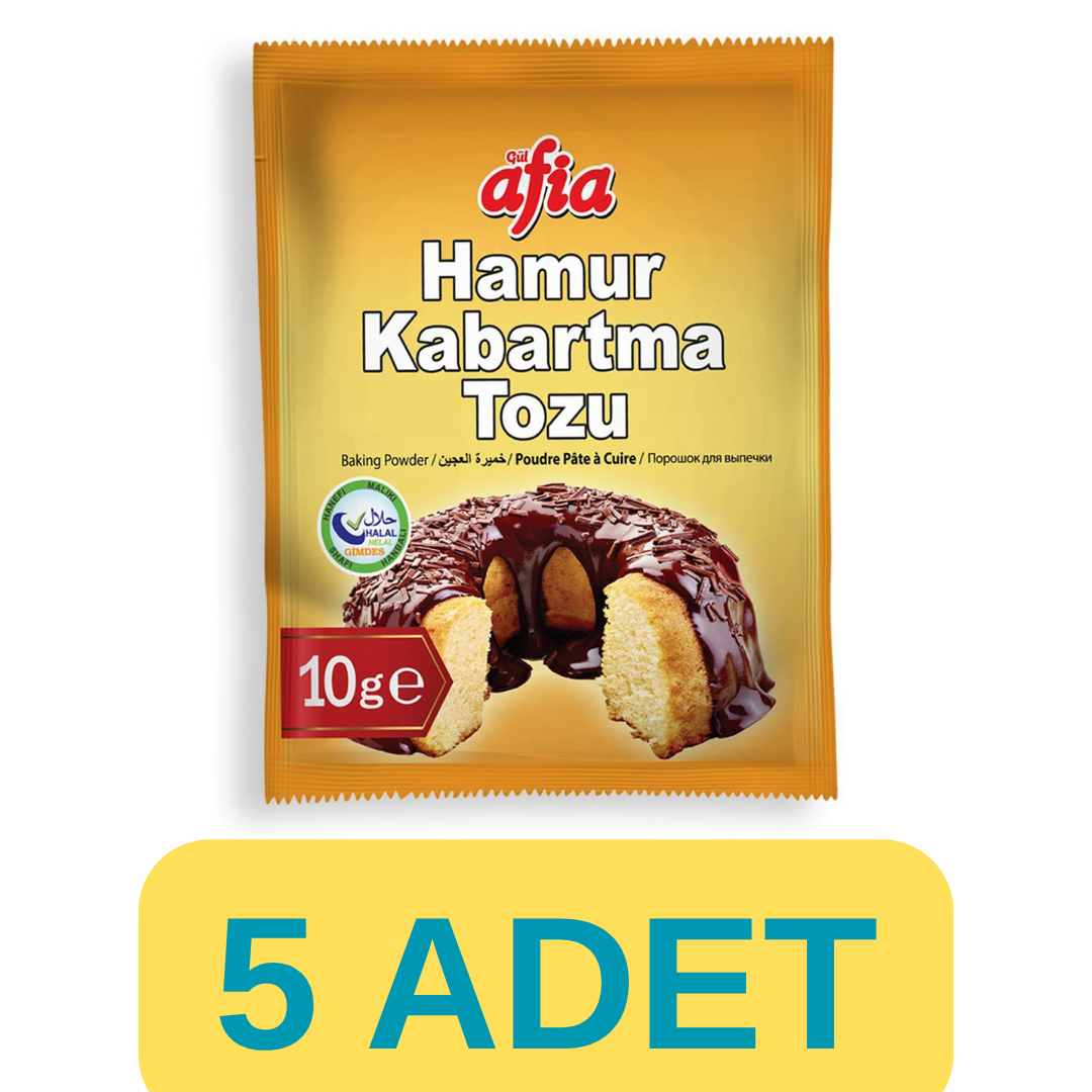 Afia Hamur Kabartma Tozu (10gr*10lu 5 Paket)