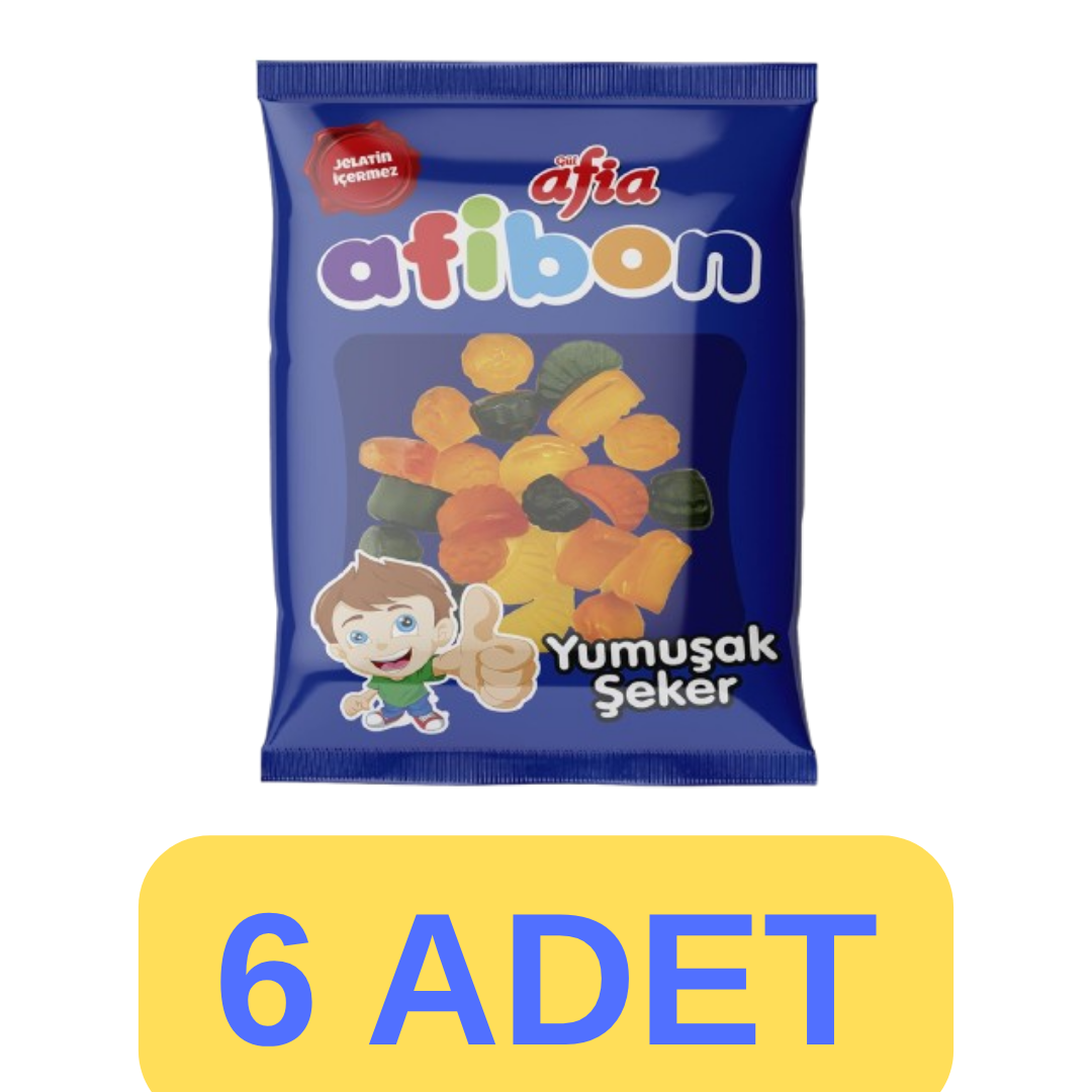 Afia Afibon Yumuşak Şeker (80gr*6 Adet)