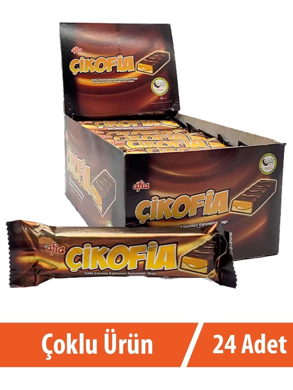 Afia Çikofia Sütlü Çikolata Kaplamalı Bar (24x40 Gr)