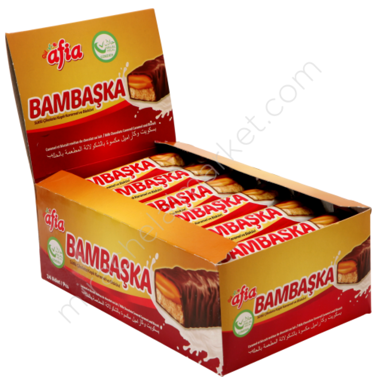 Afia Bambaşka Karamelli Bisküvi (40gr*24lü Kutu)