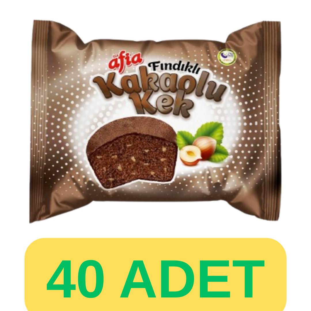 Afia Fındıklı Kakaolu Kek (40gr*40 Adet)