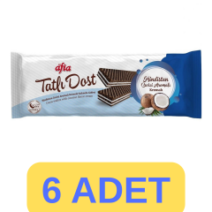 Afia Tatlı Dost Hindistan Cevizi Kremalı Kakaolu Gofret 140gr (5 alana 1 bedava)