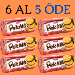 Afia Pekala Kakaolu Fındık Kremalı Sandviç Bisküvi (200gr*6 Adet)