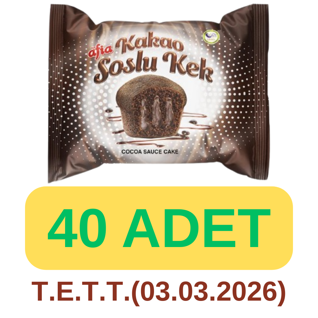 Afia Kakao Soslu Kek (40gr*40 Adet)