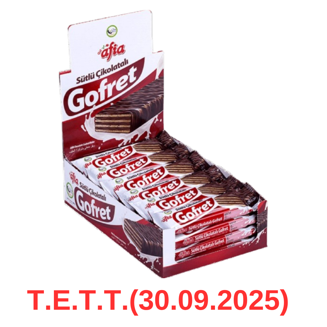 Afia Sütlü Çikolatalı Gofret (35gr*24lü Kutu)