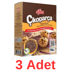 Afia Çikoparça Bitter Parça Çikolata (100 Gr * 3 Adet)