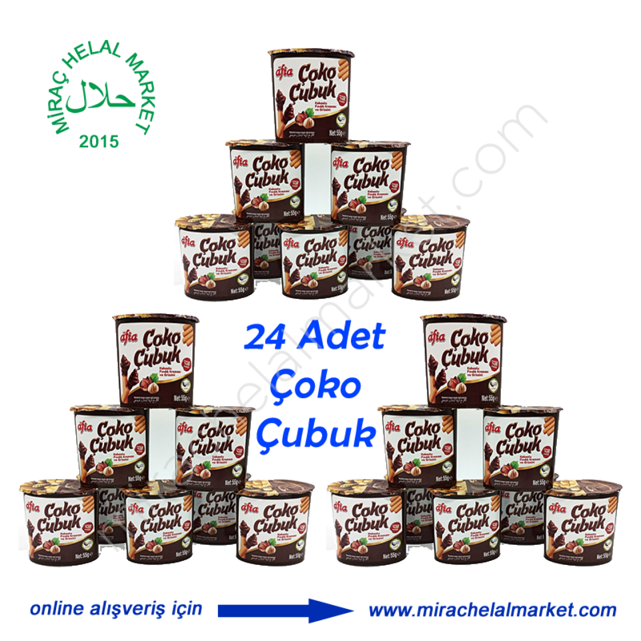 Afia Çoko Çubuk (55gr*24 Adet)