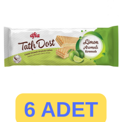 Afia Tatlı Dost Limon Aromalı Kremalı Gofret 140gr (5 alana 1 bedava)