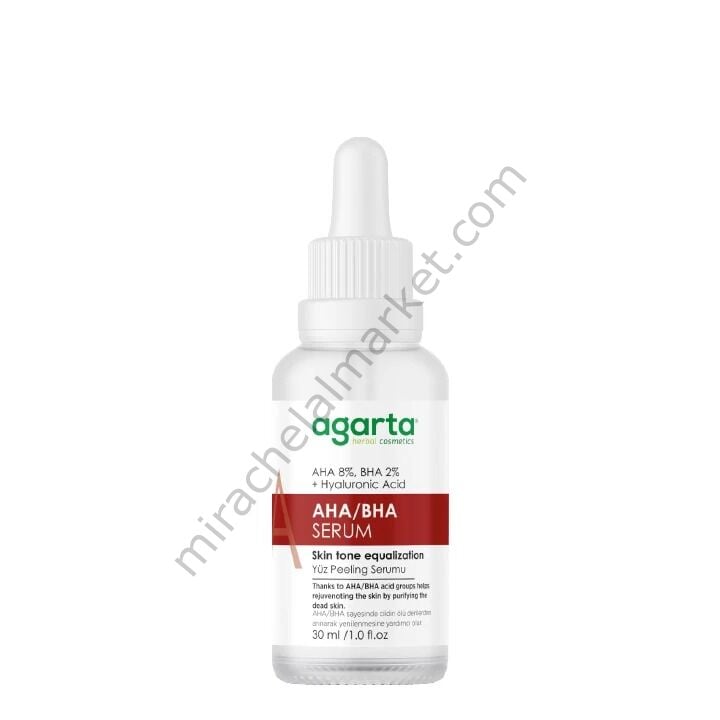 Agarta Canlandırıcı Yüz Peeling Bakım Serumu 30 Ml (Aha 8 % + Bha 2%+ Niacinamide)