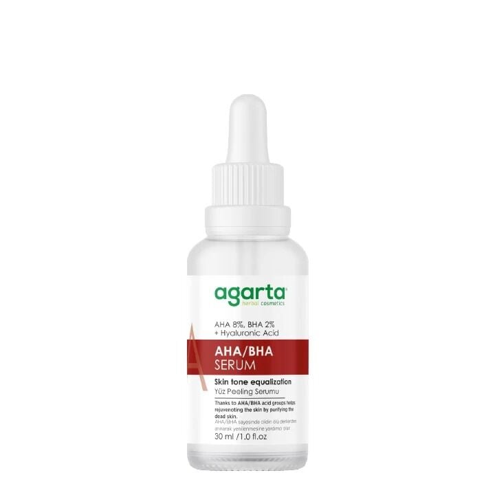 Agarta Canlandırıcı Yüz Peeling Bakım Serumu 30 Ml (Aha 8 % + Bha 2%+ Niacinamide)