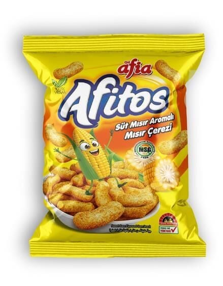 Afia Afitos Süt Mısır Aromalı Mısır Çerezi 50 Gr