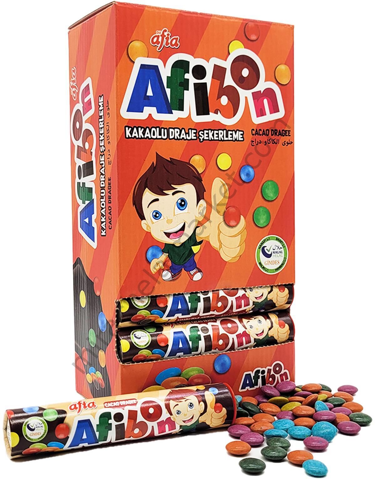 Afia Afibon Kakaolu Draje Şekerleme 24x20 Gr