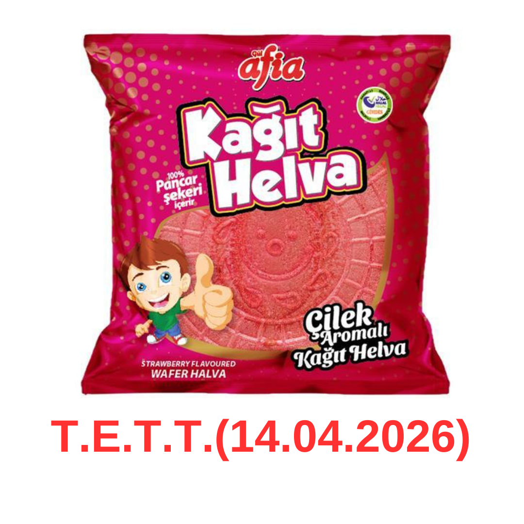 Afia Çilekli Kağıt Helva 45 Gr