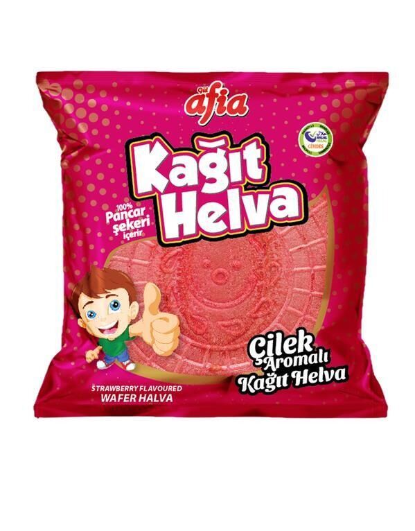 Afia Çilekli Kağıt Helva 45 Gr